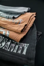Acid Gray Stone Washed Shorts (3)
