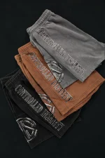 Acid Gray Stone Washed Shorts (4)