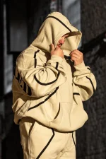 Beige Tech Hoodie (5)