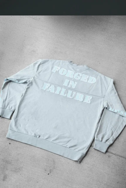 Unc Blue Forged In Failure Crewneck