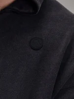 Embossed Black Heavyweight Zip up (3)