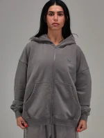 Gunmetal Grey Heavyweight Zip Up (3)
